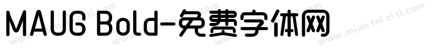 MAUG Bold字体转换